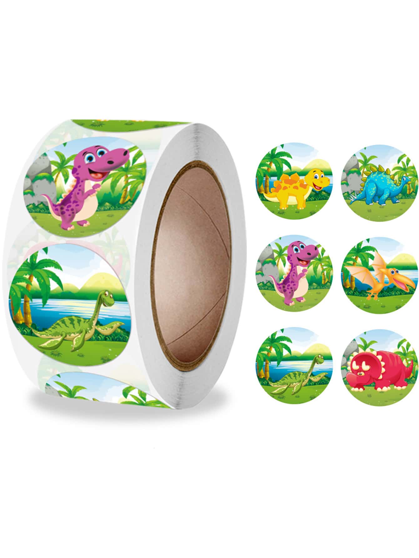 500pcs/roll Cartoon Reward Stickers - Multicolor - View 1