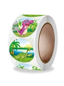 500pcs/roll Cartoon Reward Stickers - Multicolor - View 2