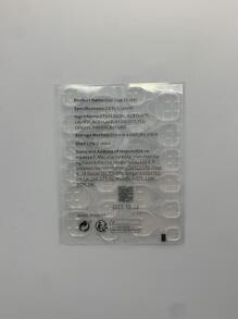 Sweetness 24pcs Long Almond Heart Pattern Fake Nail Kit - Multicolor - View 5