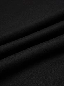 INAWLY Letter Graphic Thermal Lined Sweatshirt Fall Cloth For Women - Black - View 3