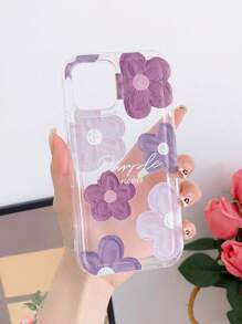 花卉图案软手机壳 - 彩色 - 查看 2
