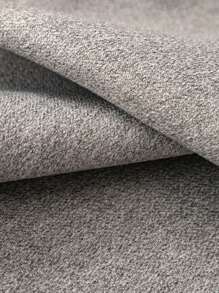 1pc Solid Color Sofa Towel, Minimalist Polyester Anti-slip Sofa Cover Blanket For Living Room - Light Grey - View 4