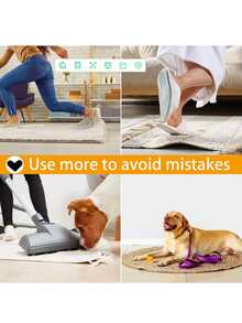 1入組黑色心形家庭地毯防滑貼紙適用於日常 - 黑色 - 查看 7