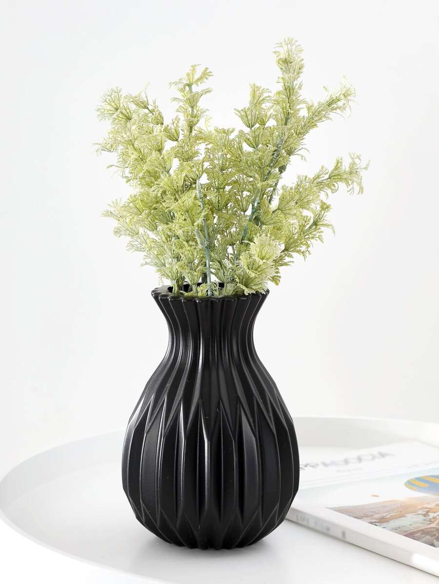 1入組北歐風素色花瓶裝飾 - 黑色 - 查看 1