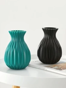 1入組北歐風素色花瓶裝飾 - 黑色 - 查看 2