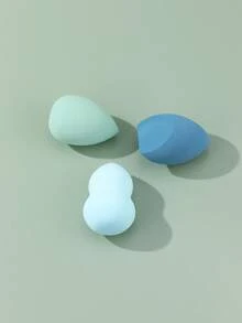3pcs Makeup Sponge With Storage Box - Multicolor - View 4