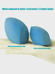 3pcs Makeup Sponge With Storage Box - Multicolor - View 5