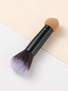 1pc Multi-Function Double Head Cosmetic Sponge, One End Is A Cosmetic Sponge, The Other End Is A Makeup Brush - Multicolor - View 2