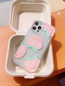 桃子樣式防摔手機殼 - 粉色 - 查看 2