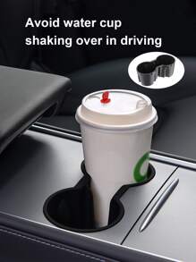 Car-Mounted Cup Holder With Anti-Shaking Function - Black - View 1