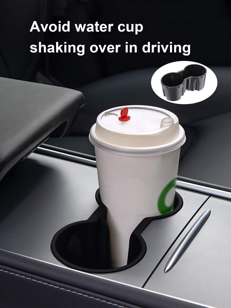 Car-Mounted Cup Holder With Anti-Shaking Function - Black - View 1