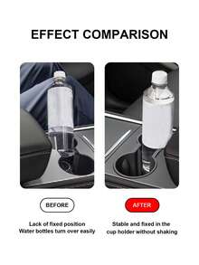 Car-Mounted Cup Holder With Anti-Shaking Function - Black - View 4