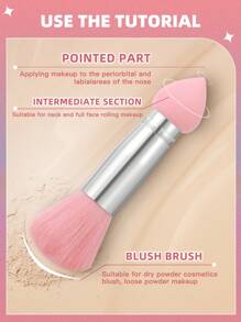 1入組雙頭海綿化妝刷