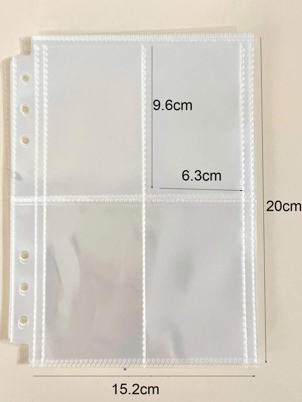 10pcs Clear Loose-leaf File Pocket, Minimalist Multi-purpose Document Organizer For School Student, Office, Card Photo Storage