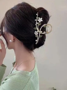 仿珍珠装饰花朵设计发爪波西米亚风 - 彩色 - 查看 1