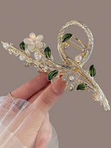 仿珍珠装饰花朵设计发爪波西米亚风 - 彩色 - 查看 2