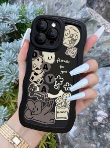 Funda para móvil con dibujos animados conejo & con patrón de flor - Multicolor - Ver 2