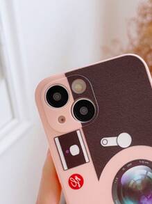 Camera Pattern Phone Case With Lanyard - Multicolor - View 4