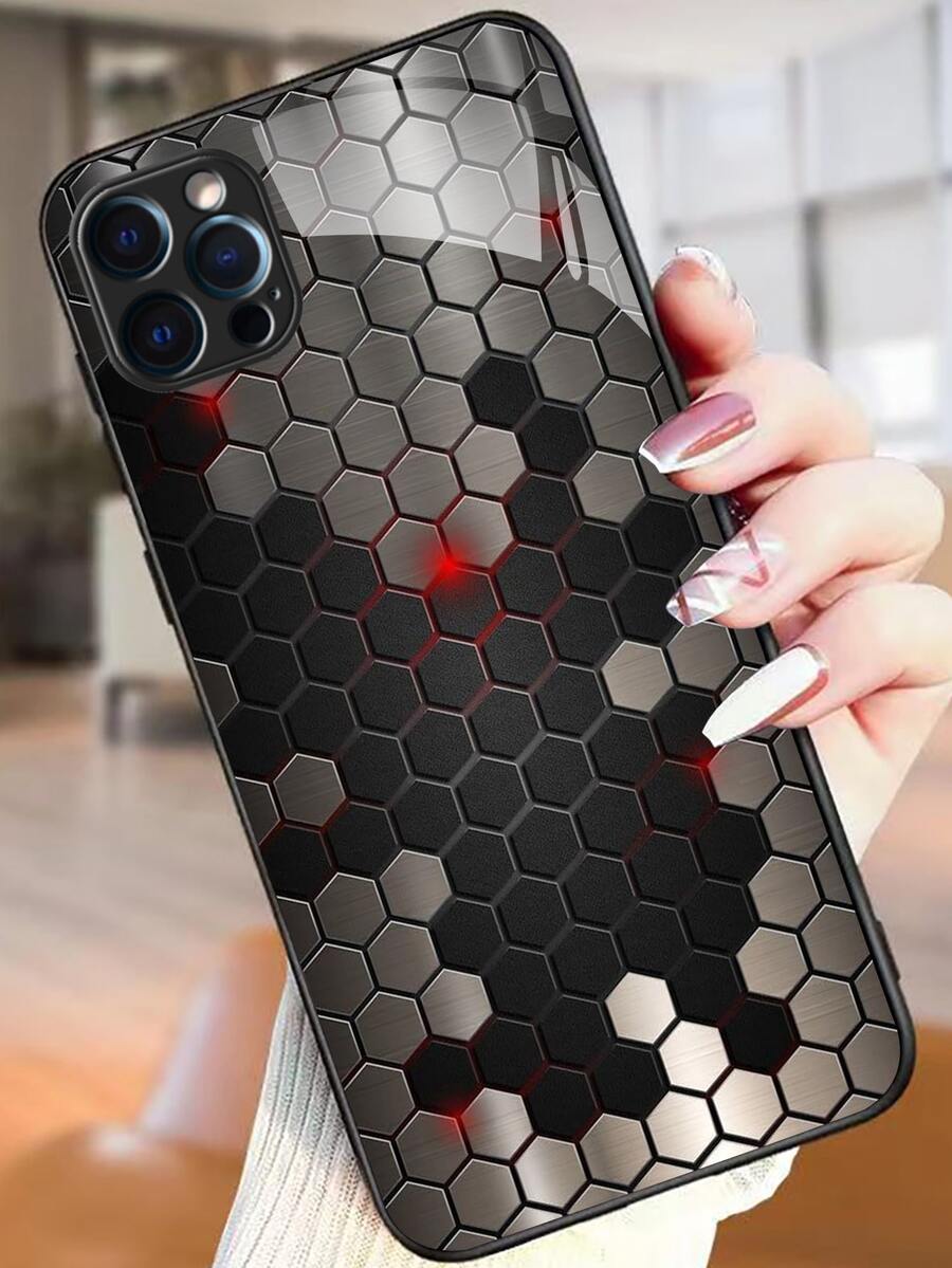 Geometric Pattern Phone Case - Multicolor - View 1