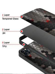 Geometric Pattern Phone Case - Multicolor - View 3