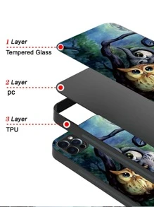 手機殼防震防刮擦，硬質殼軟TPU邊框，可適用於iPhone/Huawei/Samsung/Xiaomi/OPPO/OnePlus/Infinix - 彩色 - 查看 3