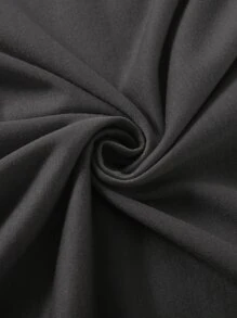 SHEIN LUNE Camiseta sol & con estampado de slogan - Gris Oscuro - Ver 5