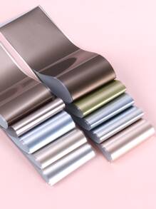 FULL BEAUTY 10pcs Plain Nail Art Transfer Foil - Multicolor - View 4