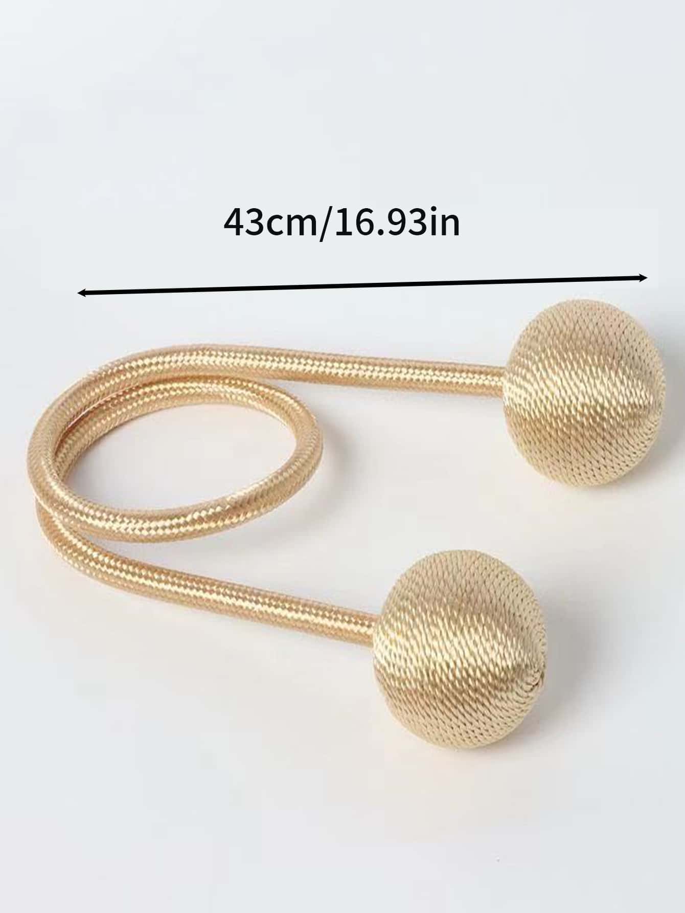1pc Curtain Tieback, Braided Rope Buckle For Holding