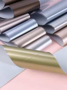 FULL BEAUTY 10pcs Plain Nail Art Transfer Foil - Multicolor - View 5