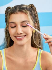 LOONEY TUNES X SHEIN 5pcs Pink Rabbit & Duck Patterned Makeup Brush - Pink - View 9