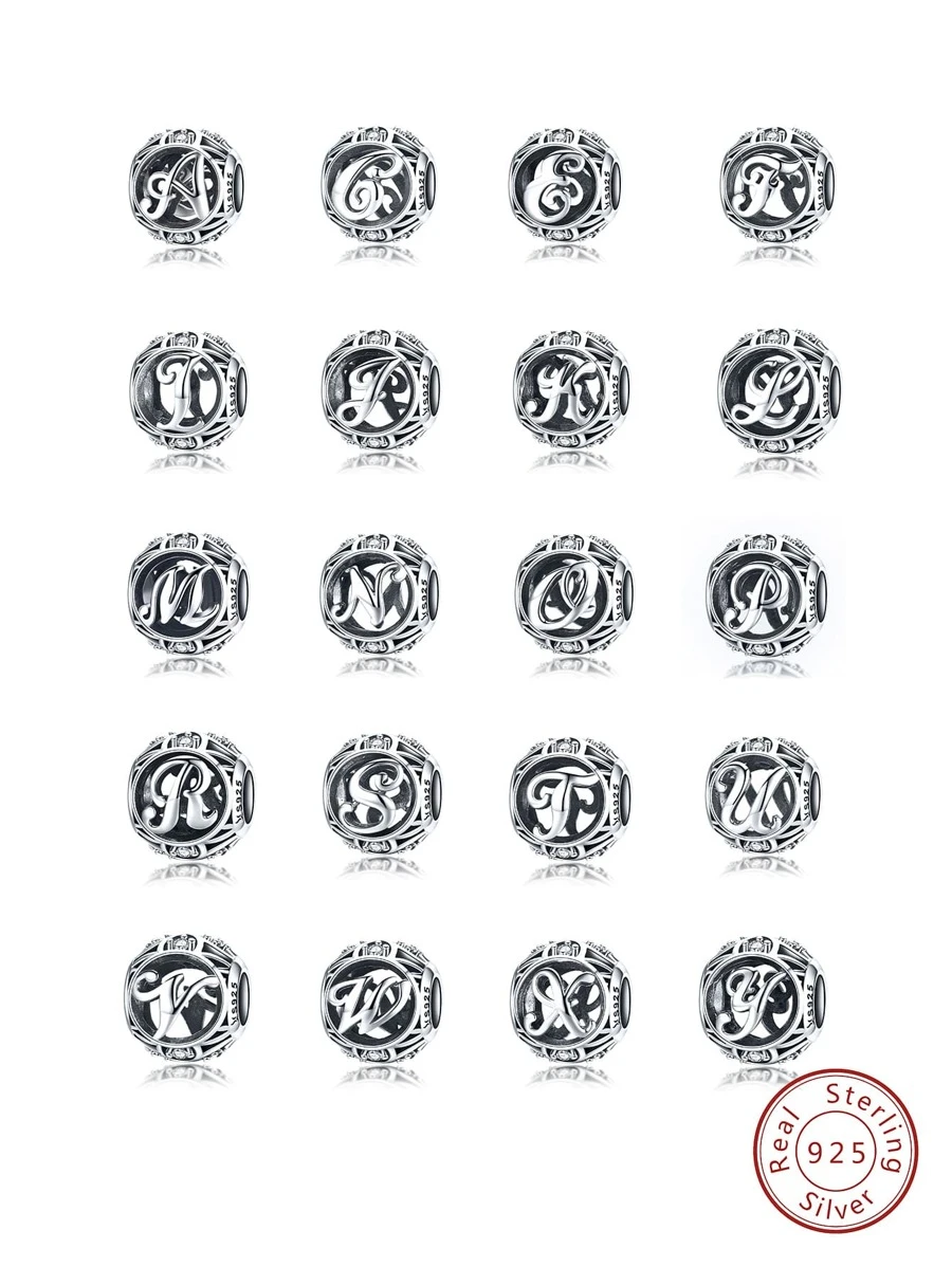 1 Máy Tính Thời Trang Đính Đá Cubic Zirconia & Chữ Trang Trí Bạc Tự Làm Đính Hạt Dành Cho Nữ Cho Tự Làm Trang Sức Làm - Bạc - Xem 1