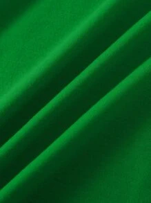 SHEIN LUNE Áo thun nữ Slogan Giải trí - màu xanh lá - Xem 5