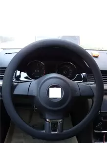 1 cái bọc vô lăng ô tô bằng silicon - màu đen - Xem 1