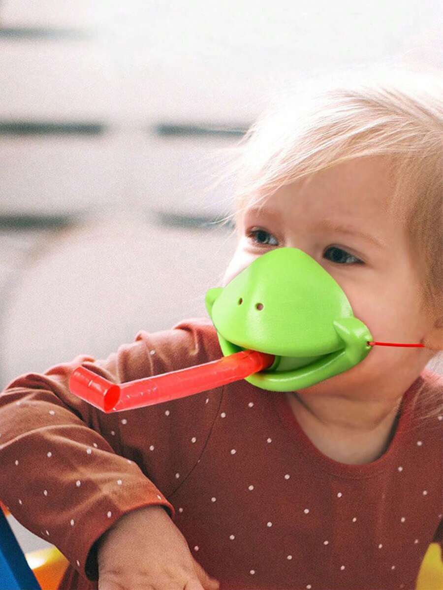 1pc Frog Tongue Design Cat Lover And Cat Mom Love Teaser Toy For Cat Lover And Cat Mom Love For Interaction - Green - View 1