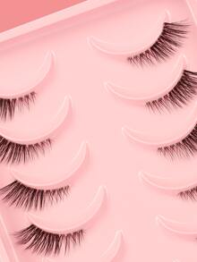 10對超長假睫毛 - 黑色 - 查看 7