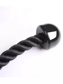 Black Pull Gym Workout Triceps Rope - Black - View 4