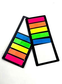 1 tab Chỉ mục dính màu hỗn hợp, Tab chỉ mục đa năng đơn giản để đánh dấu trang Phân loại tệp - màu xanh lá - Xem 3