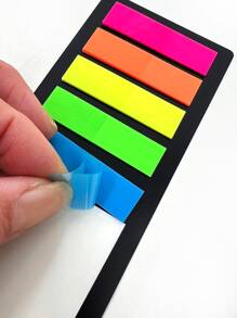 1 tab Chỉ mục dính màu hỗn hợp, Tab chỉ mục đa năng đơn giản để đánh dấu trang Phân loại tệp - màu xanh lá - Xem 4