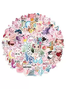 100pcs Cartoon Graphic Assorted Sticker, Cute Multi-purpose Sticker For DIY Craft, Decoration - Multicolor - View 1