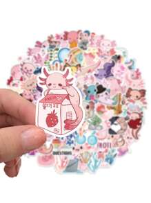 100pcs Cartoon Graphic Assorted Sticker, Cute Multi-purpose Sticker For DIY Craft, Decoration - Multicolor - View 4