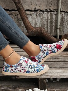 Giày thể thao thông thường buộc dây mũi tròn mềm mại và thoải mái cổ điển thời trang dành cho nữ - Nhiều màu - Xem 4