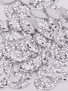 100pcs Rhinestone Decor Eye, Garment Decoration, For DIY - Silver - View 4
