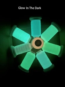 8 cái/bộ chỉ thêu, DIY phát sáng trong bóng tối đường chỉ may - Nhiều màu - Xem 2