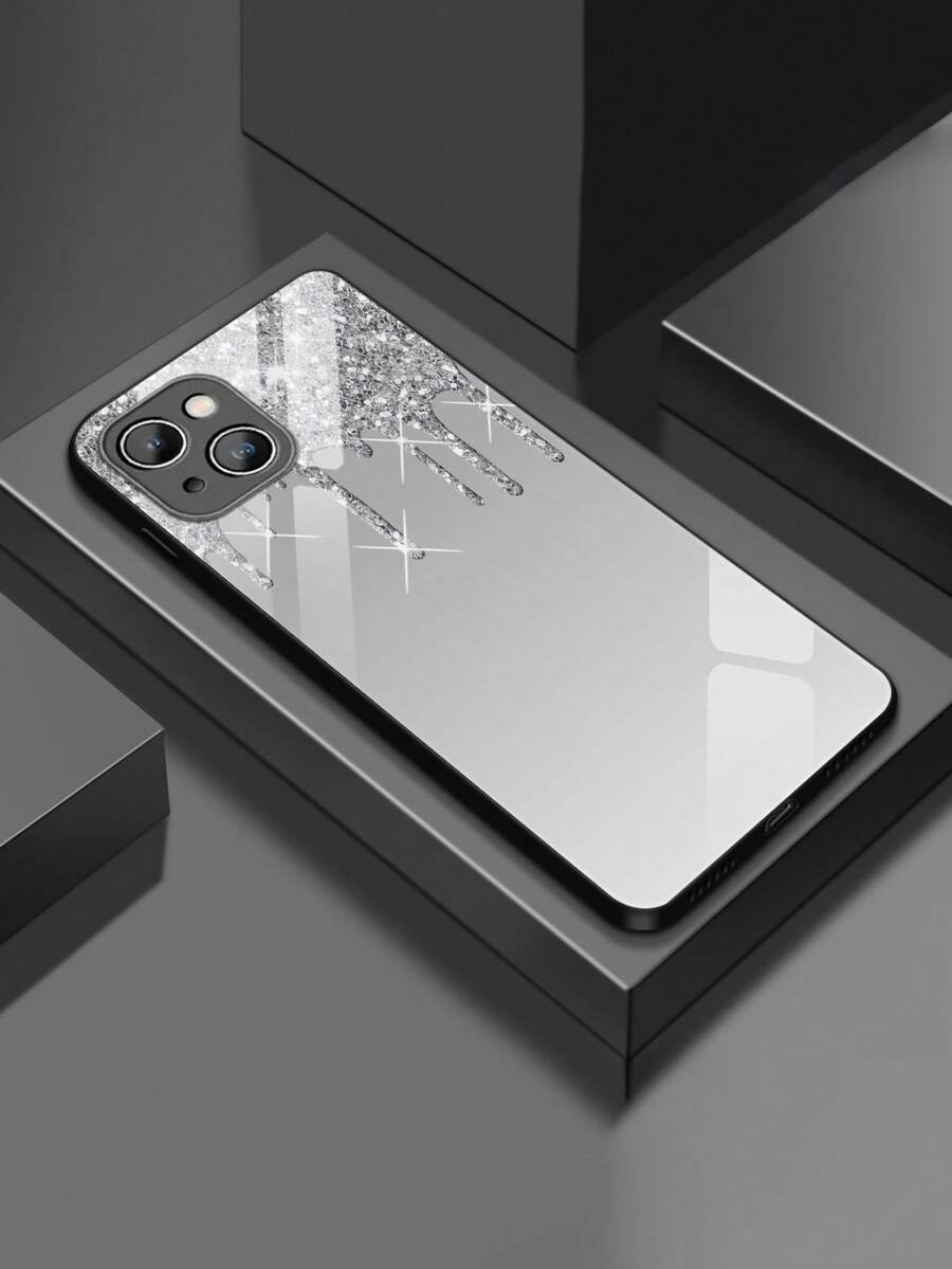 1 个闪光玻璃手机壳适用于 Apple iPhone 16/16 Pro/16 Plus/16 Pro Max、A55/A54/A53、S24/S24 Ultra/S24 Plus/S24 FE、Pixel 9/9 Pro/9 Pro XL - 彩色 - 查看 1