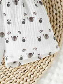 嬰兒卡通圖案襯衫和短褲