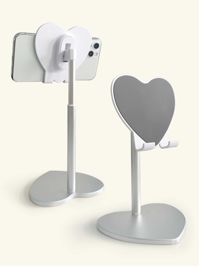 Heart Shaped Desktop Phone Holder Compatible With IPhone, Android Phone, Gift For Birthday, Family, Friends Phone Stand, Phone Accessories