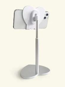 心形桌面手机支架，兼容 、Android 手机，生日礼物，家人、朋友手机支架，手机配件 - 銀色 - 查看 4