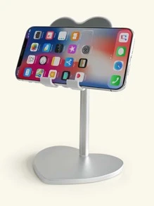 心形桌面手机支架，兼容 、Android 手机，生日礼物，家人、朋友手机支架，手机配件 - 銀色 - 查看 5