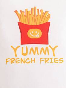 Bodysuits Em bé Hoạt hình Slogan - trắng - Xem 5