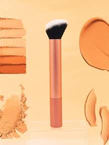 1pc Portable Contouring Brush Makeup Brush - Rose Gold - View 1